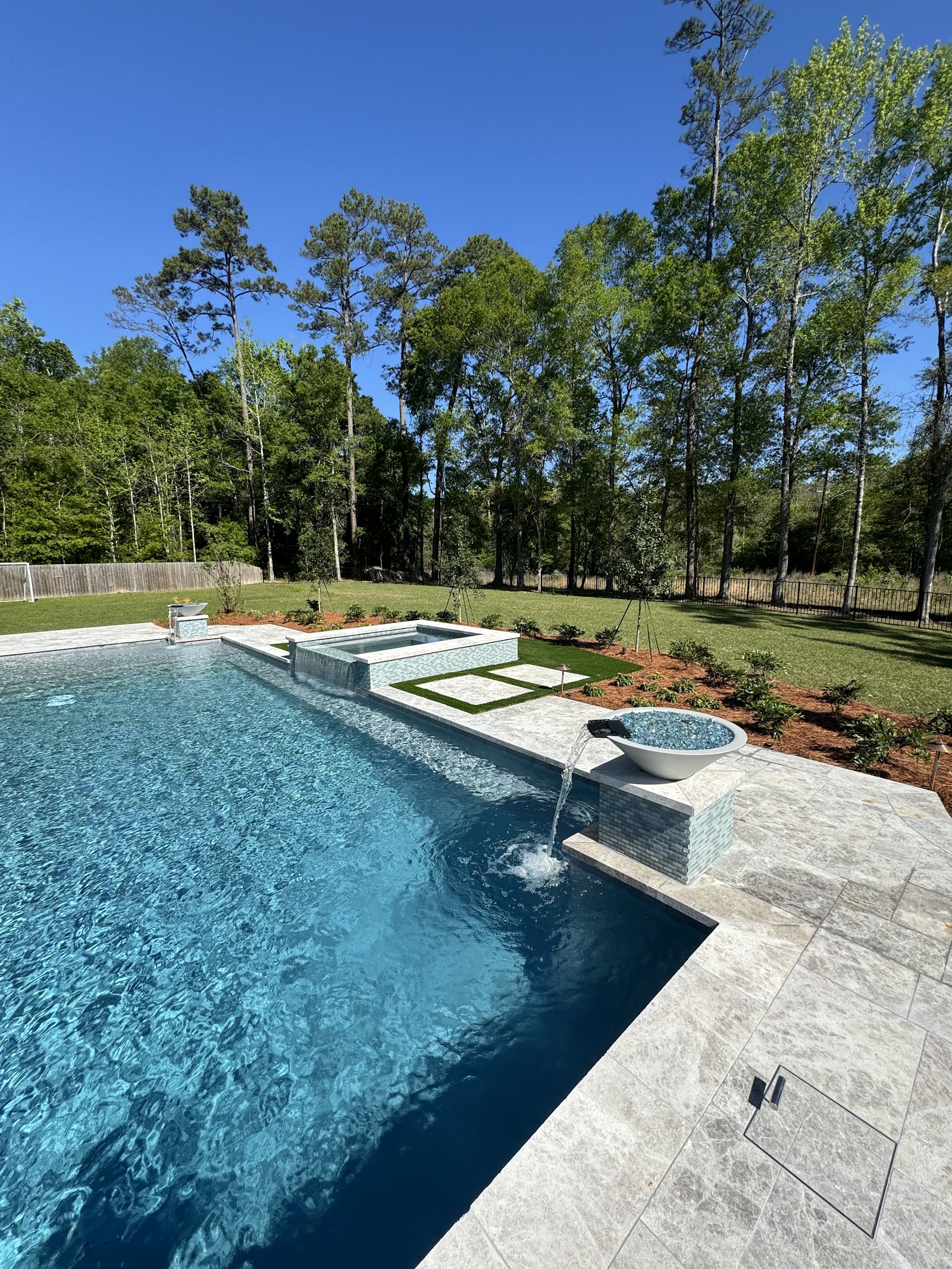 Backyard Spa & Water Feature Upgrade — Mandeville